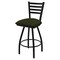 Holland Bar Stool Co 30" Swivel Bar Stool, Black Wrinkle, Canter Pine Seat X410 - alternate 1